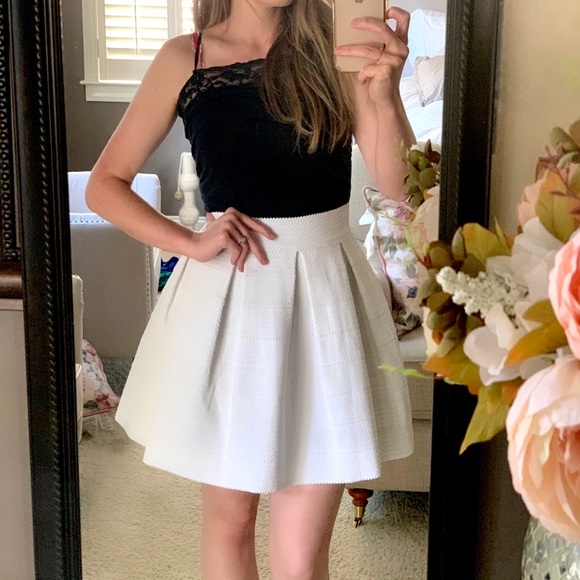 Express Dresses & Skirts - EXPRESS | Bell A Line Stripe Skirt White NWT